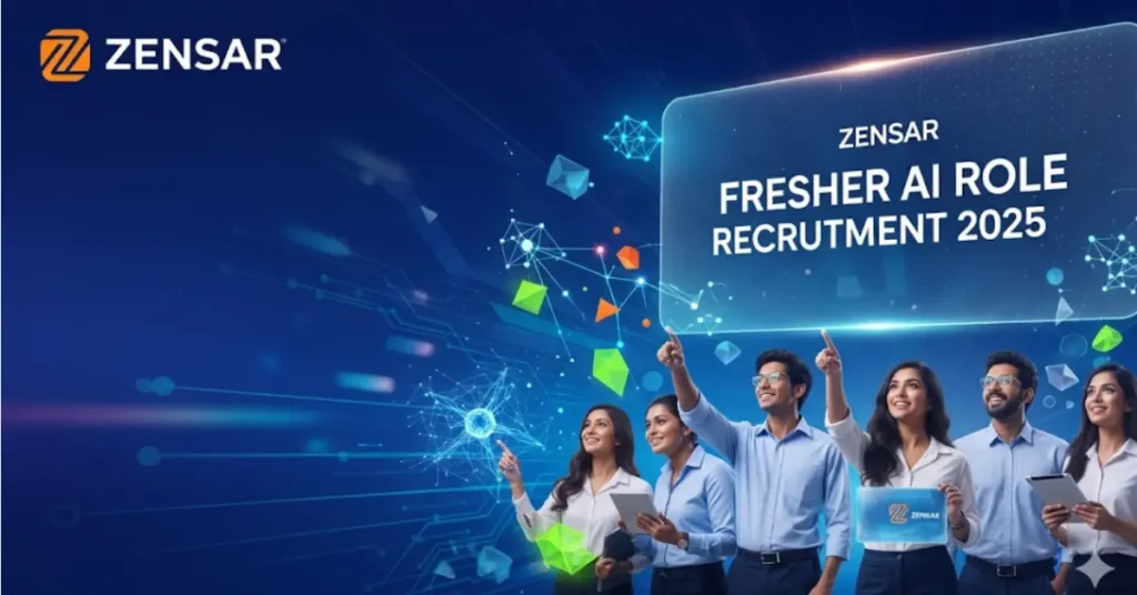 "Zensar Fresher AI Role Bharti 2025 Pune recruitment banner, Apply Online for AI Data Collector and Labeling Jobs, Zensar Technologies careers for freshers"